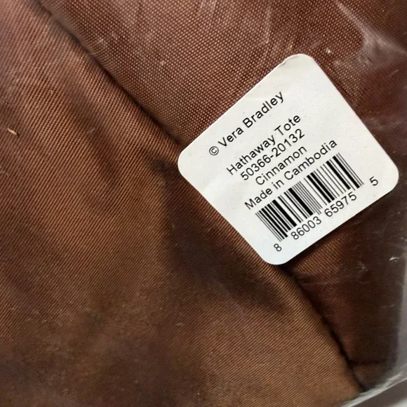 Hathaway Tote Bag in Cinnamon Brown NWT - Picture 7 of 9